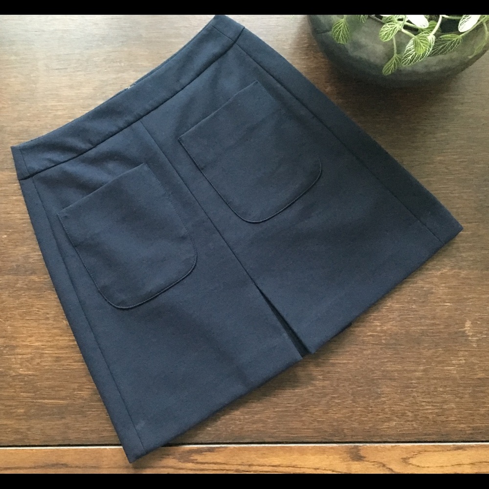 Loft Navy mini skirt with pockets